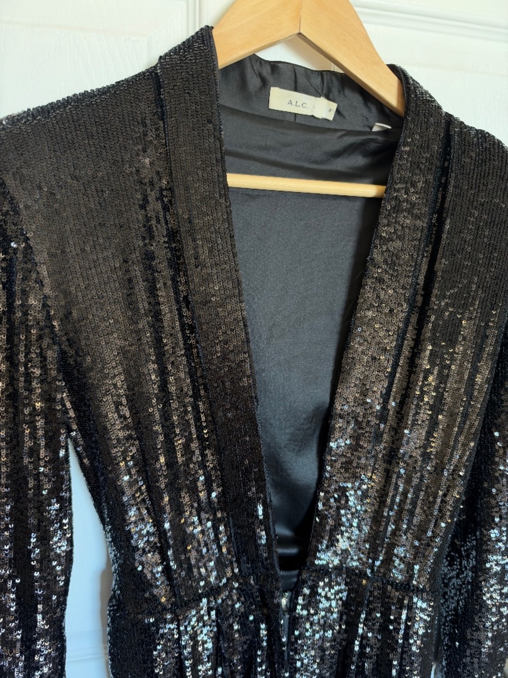 A.L.C Black Sequin Jumpsuit
